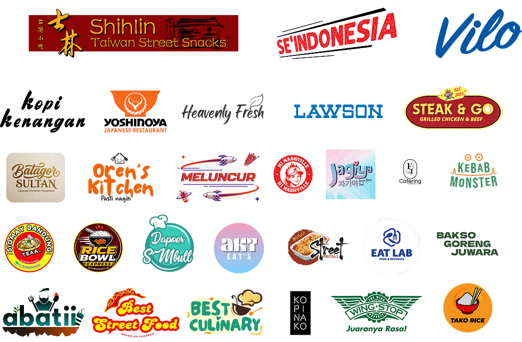 Food and beverage partner logos